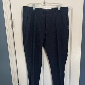 Men's Bonobos Navy Pin Stripe Dress Pants - 36" W x 31" L